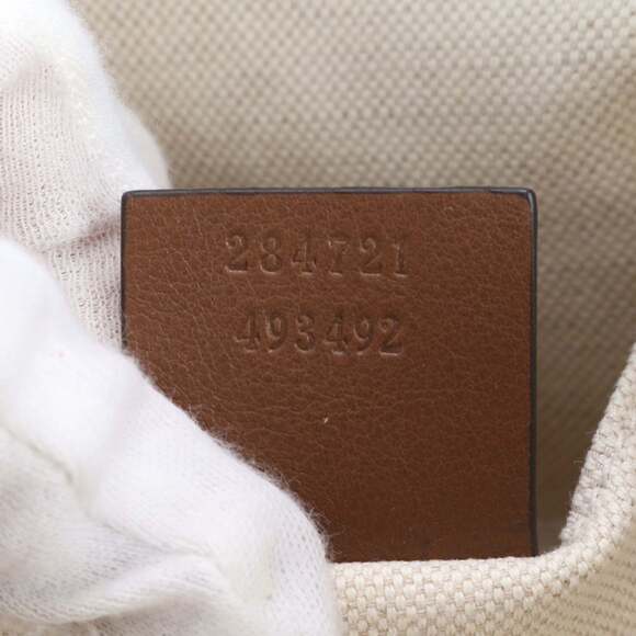 Gucci Floral Children's 284721 Leather Canvas Tote Bag Handbag Navy Women's - Picture 9 of 9